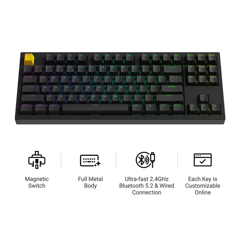 Lemokey P3 HE Wireless Magnetic Switch Custom Gaming Keyboard (US ANSI Layout)